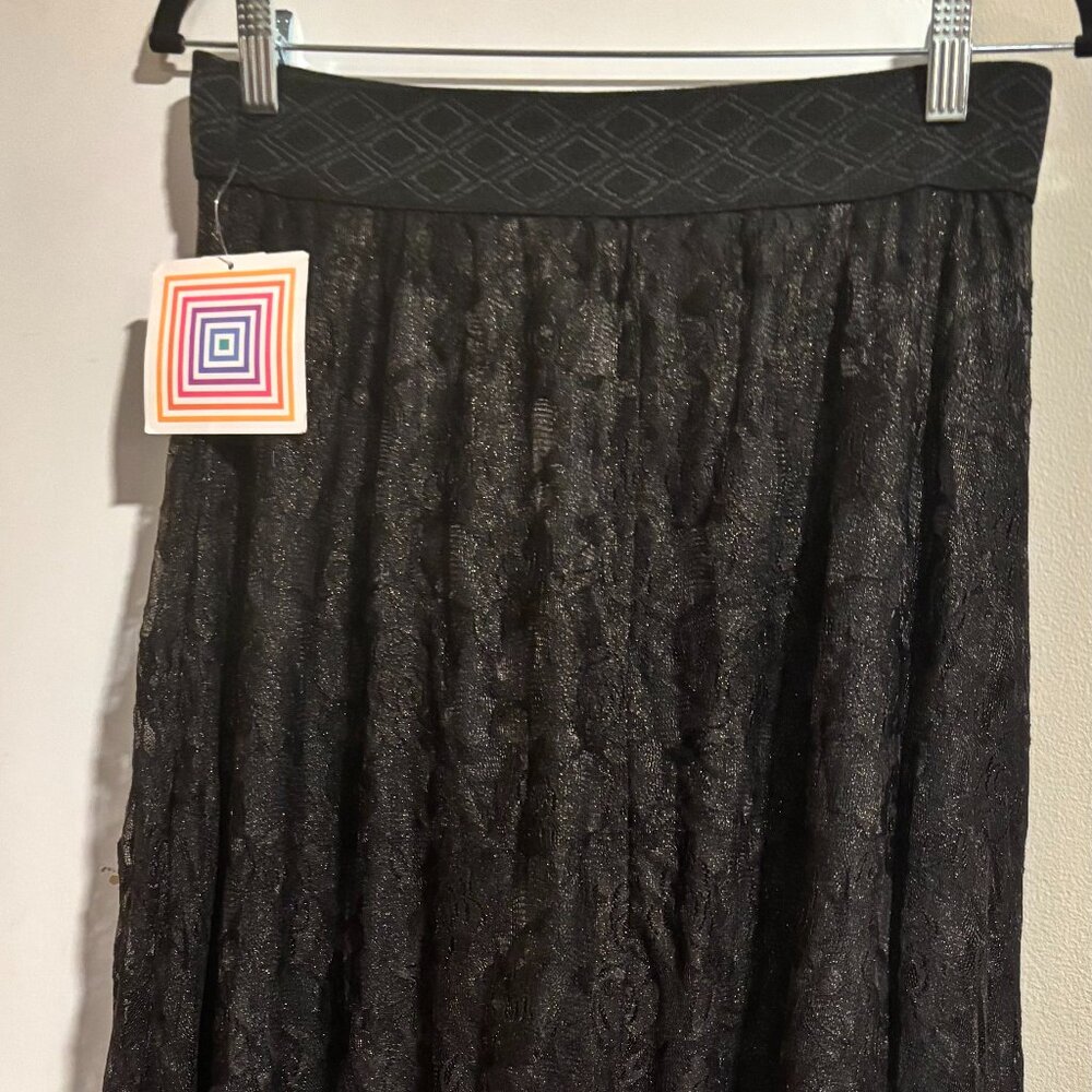 LulaRoe Black Lace Lucy skirt Size: Medium - Picture 11 of 11